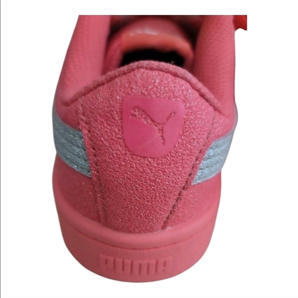 Puma Kids Sparkly Pink Sneakers-Size 6C EUC - Picture 6 of 6
